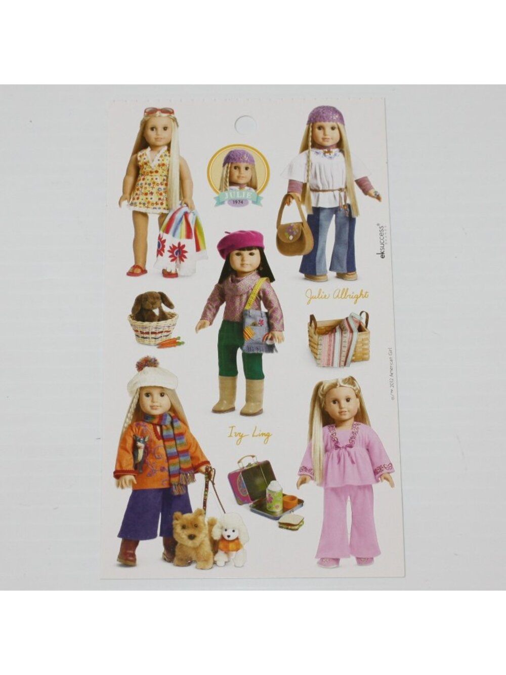 American Girl Julie Albright Doll Sticker Sheet by EK Success Brands